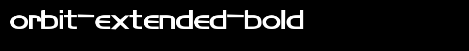 Orbit-Extended-Bold.ttf English font download