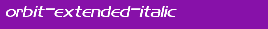 Orbit-Extended-Italic.ttf English font download
(Art font online converter effect display)