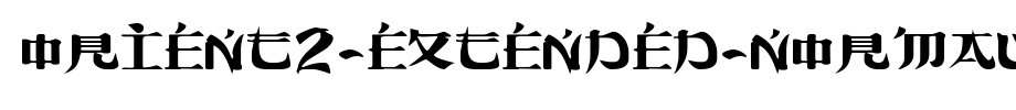 Orient2-Extended-Normal.ttf English font download
(Art font online converter effect display)
