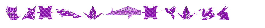 OrigamiBats.ttf English font download
(Art font online converter effect display)