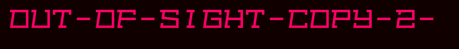 Out-of-sight-copy-2-.ttf English font download
(Art font online converter effect display)