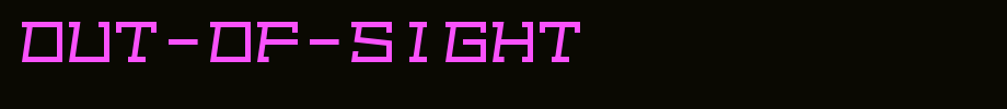 Out-of-sight.ttf English font download
(Art font online converter effect display)