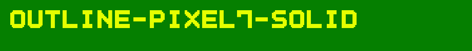 Outline-Pixel7-Solid.ttf English font download
(Art font online converter effect display)