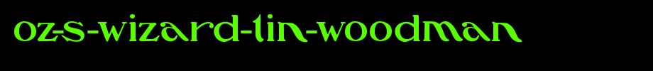 Oz-s-Wizard-Tin-Woodman.ttf English font download
