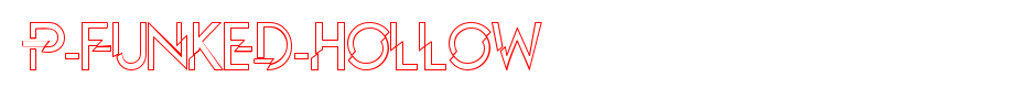P-Funked-Hollow.ttf
(Art font online converter effect display)