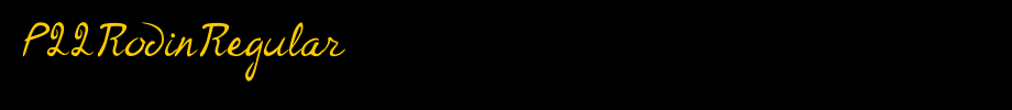 P22RodinRegular_英文字体(艺术字体在线转换器效果展示图)