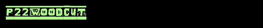 P22Woodcut_英文字体(艺术字体在线转换器效果展示图)
