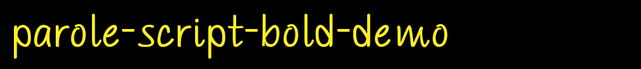 PAROLE-Script-Bold-Demo.otf
(Art font online converter effect display)