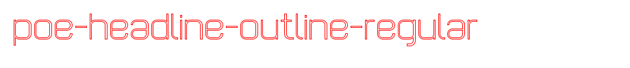 POE-Headline-Outline-Regular.ttf
(Art font online converter effect display)