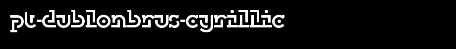 PT-DublonBrus-Cyrillic.ttf
(Art font online converter effect display)