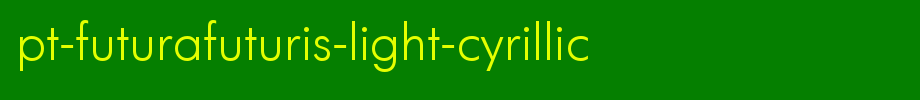Pt-futurafuturis-light-cyrillic _ English font