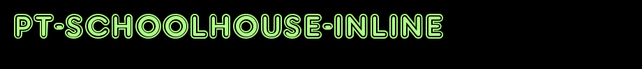 PT-Schoolhouse-Inline.ttf
(Art font online converter effect display)