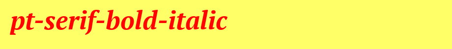 PT-Serif-Bold-Italic.ttf的文字样式