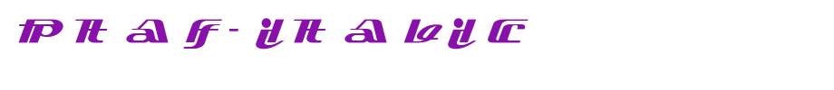 PTAF-Italic_ English font