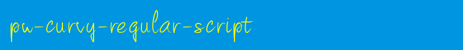 PW-Curvy-regular-script.ttf
(Art font online converter effect display)