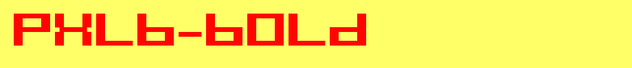 PXLB-Bold.ttf
(Art font online converter effect display)