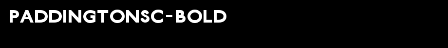 PaddingtonSC-Bold_英文字体字体效果展示
