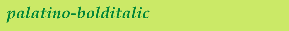 Palatino-BoldItalic_英文字体字体效果展示
