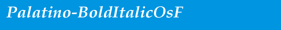 Palatino-BoldItalicOsF_英文字体字体效果展示
