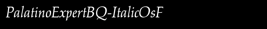 PalatinoExpertBQ-ItalicOsF_英文字体