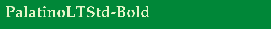Palatinolstd-bold _ English font