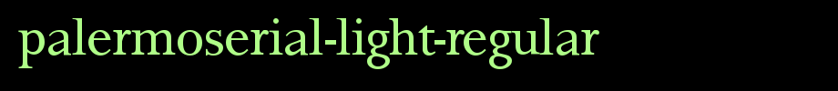 PalermoSerial-Light-Regular.ttf
(Art font online converter effect display)
