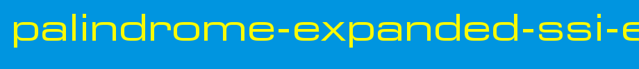 Palindrome-Expanded-SSi-Expanded-.ttf
(Art font online converter effect display)