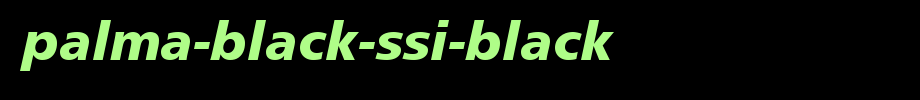 Palma-Black-SSi-Black_ English font
(Art font online converter effect display)