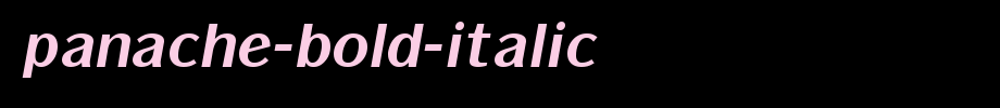 Panache-Bold-Italic.ttf
(Art font online converter effect display)