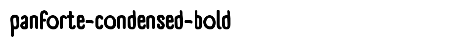 Panforte-Condensed-Bold.ttf(字体效果展示)
