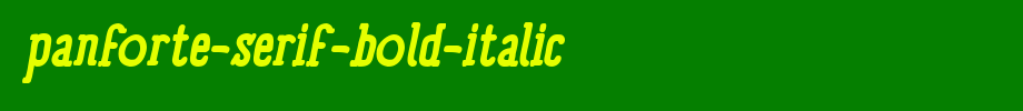 Panforte-Serif-Bold-Italic.ttf(字体效果展示)