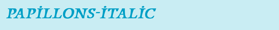 Papillons-Italic.otf
(Art font online converter effect display)