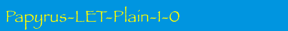 Papyrus-LET-Plain-1-0_ English font
(Art font online converter effect display)