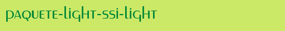 Paquet-light-SSI-light _ English font