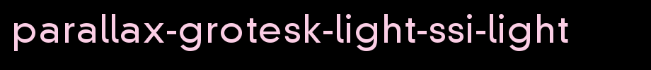 Parallax-grotesk-light-SSI-light _ English font