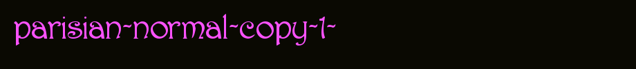 Parisian-Normal-copy-1-.ttf
(Art font online converter effect display)