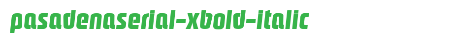 PasadenaSerial-Xbold-Italic.ttf
(Art font online converter effect display)