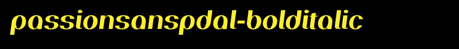 PassionSansPDal-BoldItalic.ttf
(Art font online converter effect display)