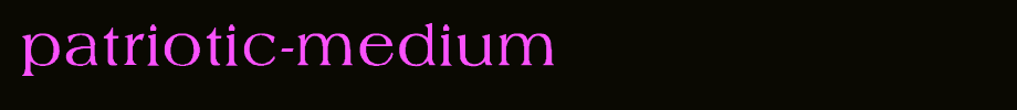 Patriotic-Medium_ English font
(Art font online converter effect display)