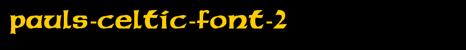 Pauls-Celtic-Font-2.ttf
(Art font online converter effect display)