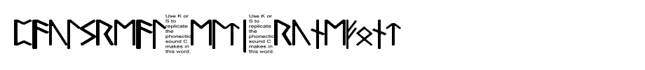 Pauls-Real-Celtic-Rune-Font.ttf(字体效果展示)