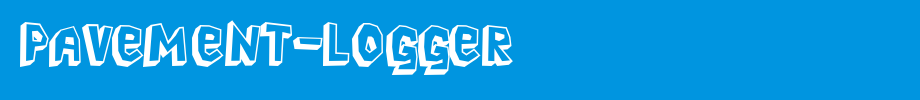 Pavement-Logger.ttf(字体效果展示)