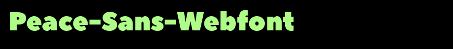 Peace-Sans-Webfont_ English font
(Art font online converter effect display)