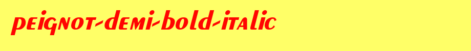 Peignot-Demi-Bold-Italic.ttf
(Art font online converter effect display)
