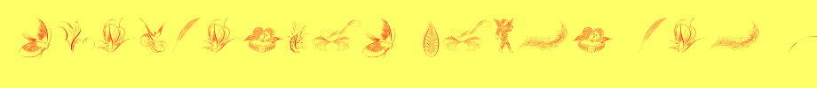 Penmanship-Birds-and-Ornaments-Free.ttf
(Art font online converter effect display)