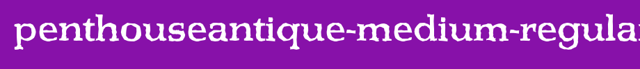 PenthouseAntique-Medium-Regular.ttf
(Art font online converter effect display)