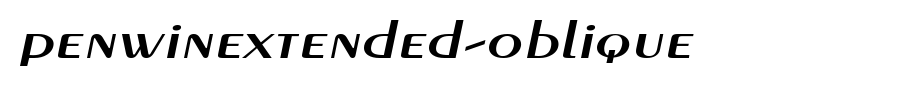 PenwinExtended-Oblique.ttf
(Art font online converter effect display)