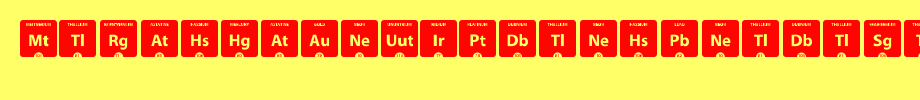 Periodic-Table-of-Elements.ttf
(Art font online converter effect display)
