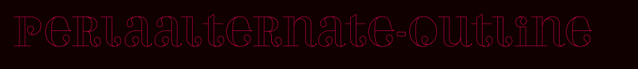 PerlaAlte Rnate-Outline_ English font
(Art font online converter effect display)