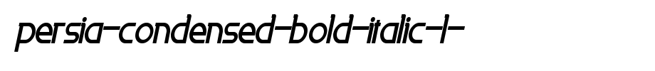 Persia-Condensed-Bold-Italic-1-.ttf
(Art font online converter effect display)